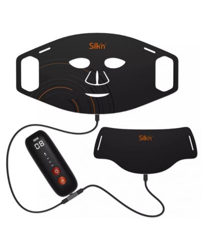 Mаска за лице и шия Silk'n - Dual LED Set, черна - 2