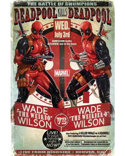 Макси плакат Pyramid - Deadpool (Wade vs Wade) - 1