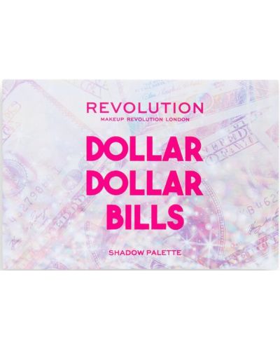 Makeup Revolution Палитра сенки Dollar Bills, 6 цвята - 3