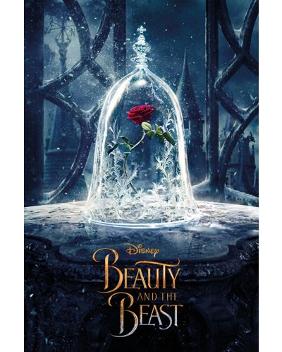 Макси плакат Pyramid - Beauty and the Beast Movie (Enchanted Rose) - 1