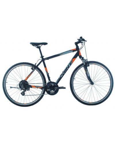 Мъжки велосипед със скорости SPRINT - Sintero Man, 28", 520 mm, сив/оранжев - 1