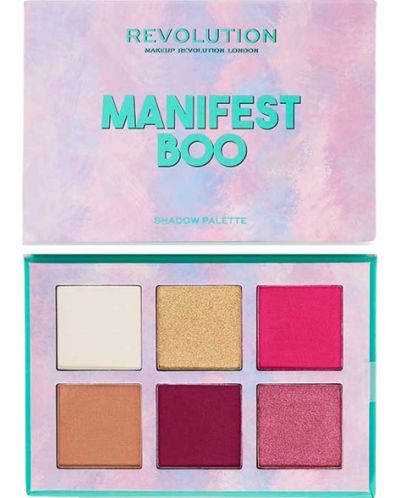 Makeup Revolution Палитра сенки Manifest Boo, 6 цвята - 1