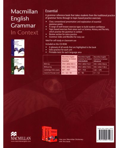 Macmillan English Grammar in Contex + CD ROM Essential (no key) / Английски език: Граматика (без отговори) - 2