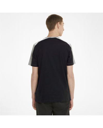 Мъжка тениска Puma - Essentials+ Block , черна/сива - 4