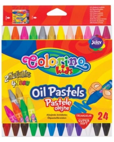 Маслени пастели Colorino Kids - 24 цвята - 1