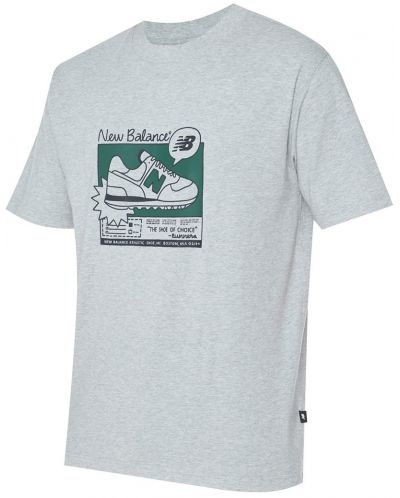 Мъжка тениска New Balance - Ad Relaxed , сива - 1