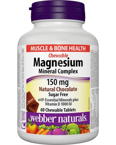 Magnesium Mineral Complex, 150 mg, 60 таблетки, Webber Naturals - 1