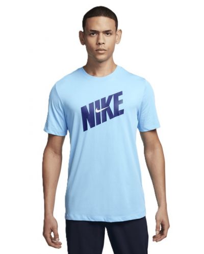 Мъжка тениска Nike - Dri-FIT Fitness, синя - 1