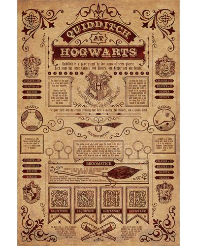 Макси плакат Pyramid - Harry Potter (Quidditch At Hogwarts) - 1