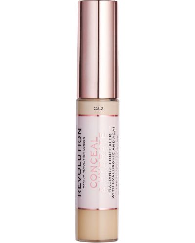 Makeup Revolution Conceal & Hydrate Течен коректор, C8.2, 13 g - 1