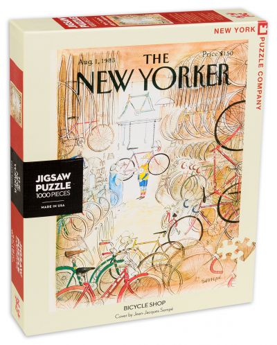 Пъзел New York Puzzle от 1000 части - Магазин за колелета - 1