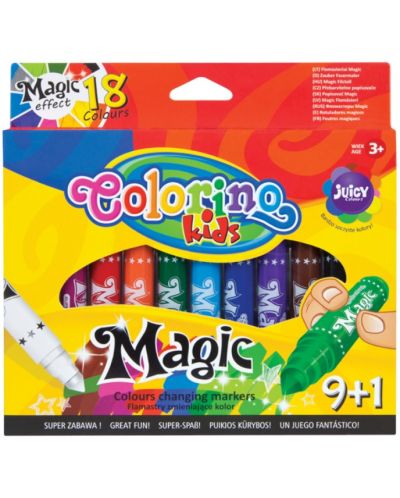 Магически флумастери Colorino Kids - 9 + 1 броя - 1