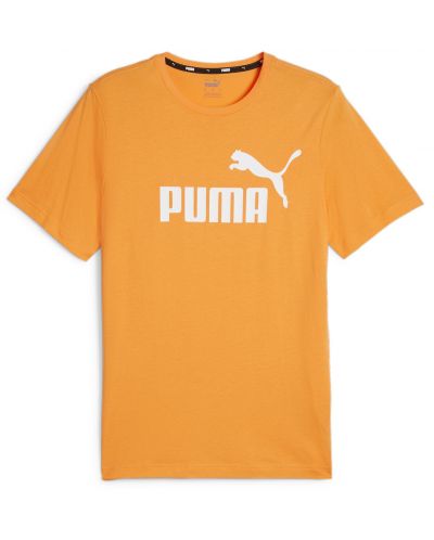 Мъжка тениска Puma - Essentials Logo Tee , оранжева - 1