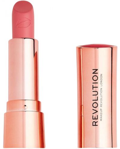 Makeup Revolution Satin Kiss Червило за устни Cupcake Pink, 3.5 g - 1