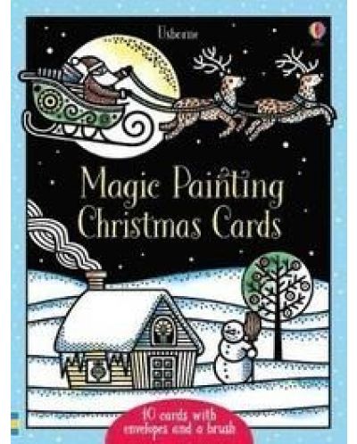 Magic painting Christmas cards