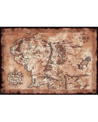 Макси плакат ABYstyle Movies: Lord of the Rings - Map - 1