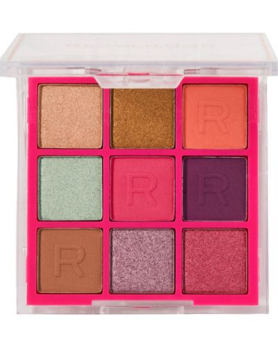 Makeup Revolution Neon Палитра сенки Tropic Pink, 9 цвята - 1
