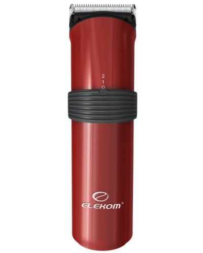 Машинка за подстригване Elekom - 609N, 0.5-2.5 mm, червена - 1
