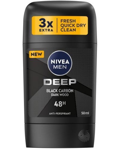Nivea Men Стик против изпотяване Deep, 50 ml - 1