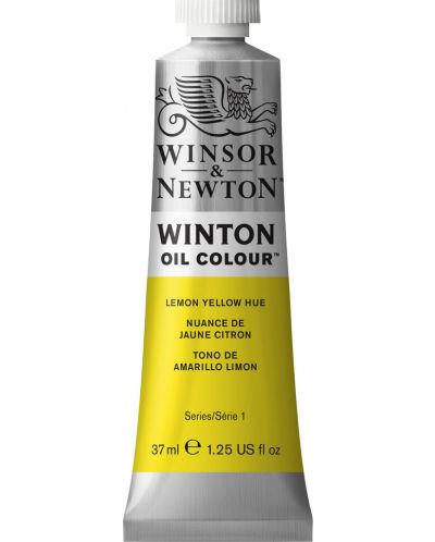 Маслена боя Winsor & Newton Winton - Жълта лимон, 37 ml - 1