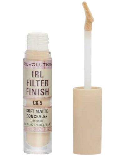 Makeup Revolution Дълготраен коректор IRL Filter Finish, C6.5, 6 g - 1