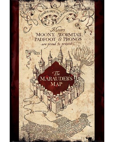 Макси плакат Pyramid Movies: Harry Potter - The Marauders Map