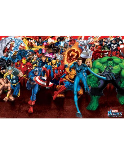 Макси плакат Pyramid - Marvel Heroes (Attack) - 1