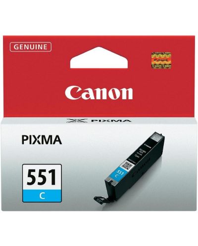 Мастилница Canon - CLI-551 C, за PIXMA IP 7250, Cyan - 1