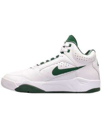 Мъжки обувки Nike - Air Flight Lite Mid,  бели/зелени - 2