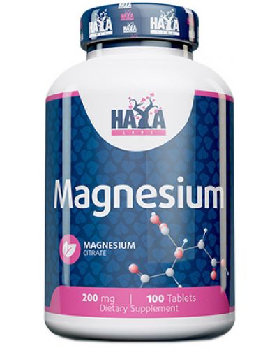 Magnesium Citrate, 200 mg, 100 таблетки, Haya Labs - 1