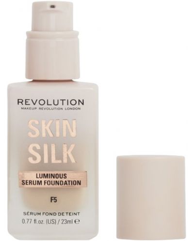 Makeup Revolution Фон дьо тен-серум Skin Silk, F5, 23 ml - 1