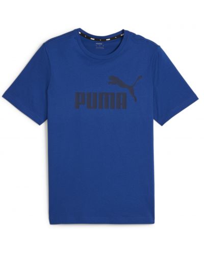 Мъжка тениска Puma - Essentials Logo Tee , синя - 1