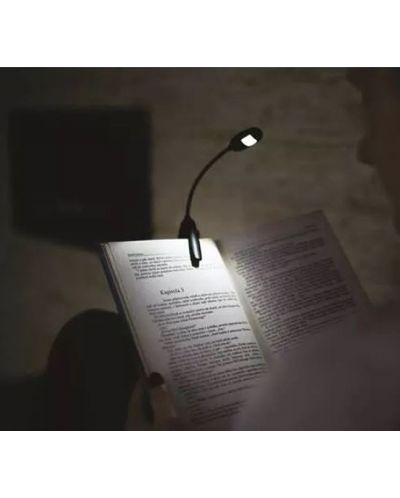 Малка лампа за четене Emos - с клипс, черна - 5