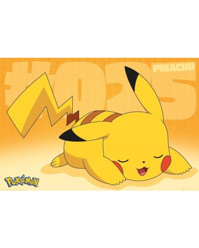 Макси плакат GB eye Games: Pokemon - Pikachu Asleep - 1