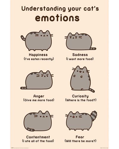 Макси плакат Pyramid - Pusheen (Cats Emotions) - 1