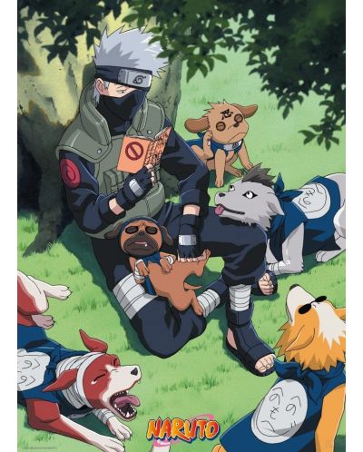 Макси плакат ABYstyle Animation: Naruto Shippuden - Kakashi and Dogs - 1