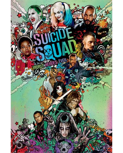 Макси плакат Pyramid - Suicide Squad (Nuke) - 1