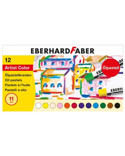 Маслени пастели Eberhard-Faber  - 12 цвята - 1