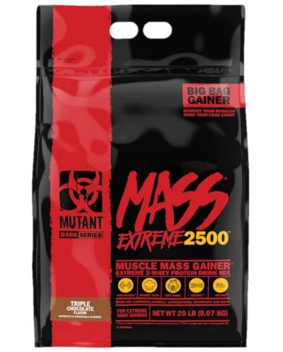 Mass Extreme 2500, шоколад, 9.07 kg, Mutant - 1