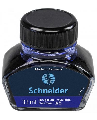 Мастило за писалка Schneider - 33 ml, синьо - 1