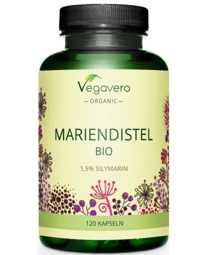 Mariendistel Bio, 120 капсули, Vegavero - 1