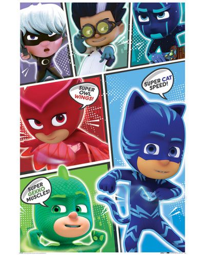 Макси плакат Pyramid - PJ Masks (Comic Strip)