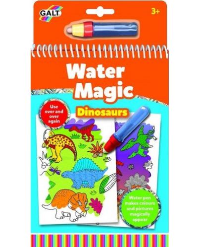 Магическа книжка за рисуване с вода Galt - Динозаври - 1