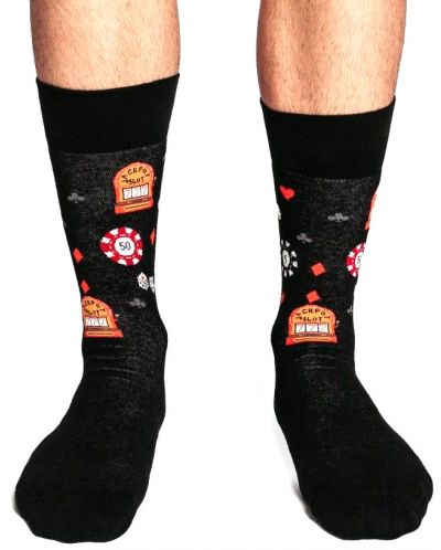 Мъжки чорапи Crazy Sox - Казино, размер 40-45 - 1