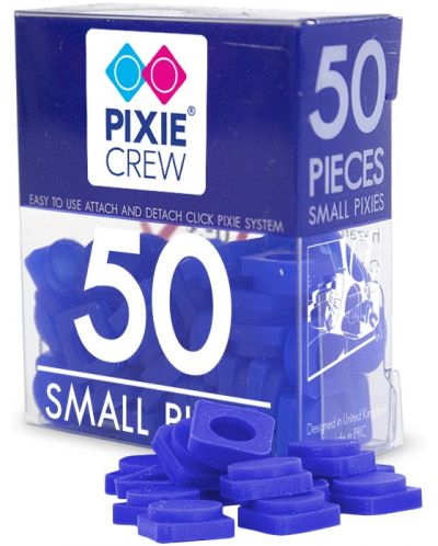 Малки силиконови пиксели Pixie Crew - Сини, 50 броя - 1