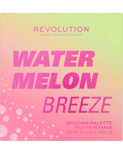 Makeup Revolution Палитра сенки Watermelon Breeze, 9 цвята - 3
