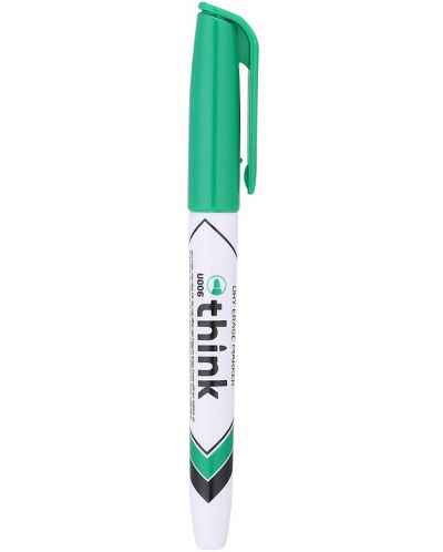 Маркер за бяла дъска Deli Think - EU00650, 1.2 mm, зелен - 1