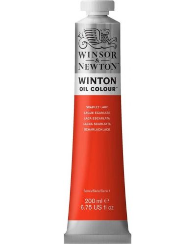 Маслена боя Winsor & Newton Winton - Червена скарлет, 200 ml - 1