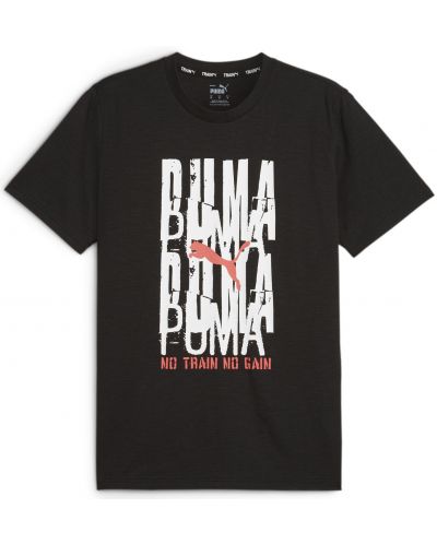 Мъжка тениска Puma - Graphic Emblem , черна - 1