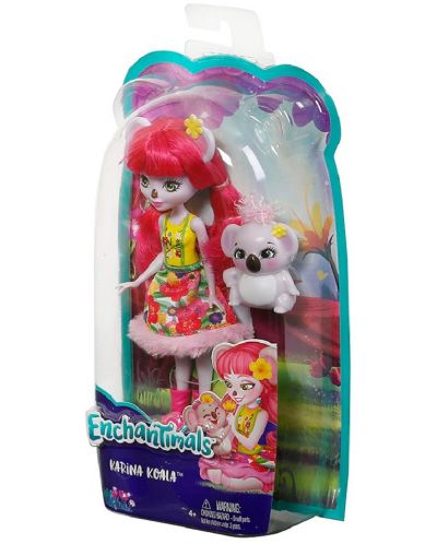Кукличка и животинче Enchantimals от Mattel – Карина с коалата Деб - 4